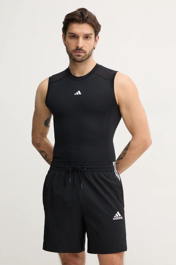 adidas Performance Kratka majica za vadbo adidas Performance Techfit črna barva, JE6694