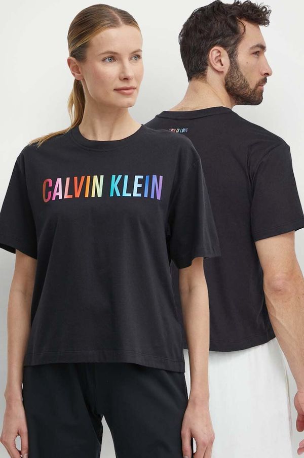 Calvin Klein Performance Kratka majica za vadbo Calvin Klein Performance črna barva