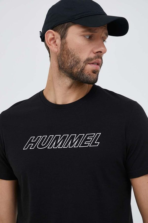 Hummel Kratka majica za vadbo Hummel Callum črna barva