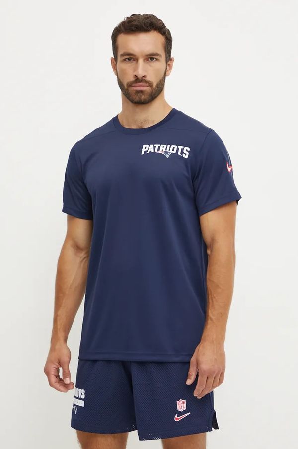 Nike Kratka majica za vadbo Nike New England Patriots mornarsko modra barva, 02ES-044P-8K-K0Z