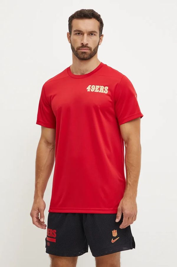 Nike Kratka majica za vadbo Nike San Francisco 49ers rdeča barva, 02ES-084K-73-K0Z