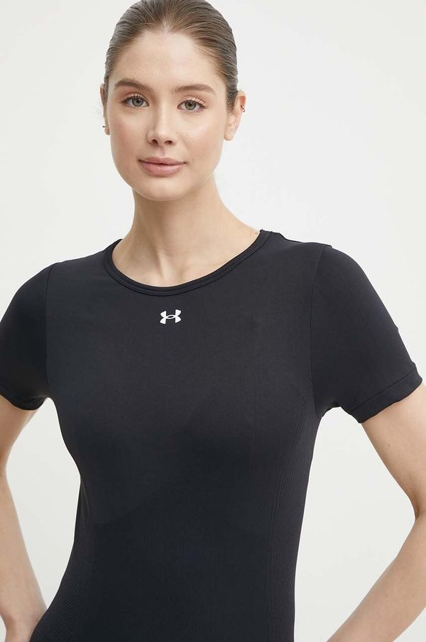 Under Armour Kratka majica za vadbo Under Armour črna barva