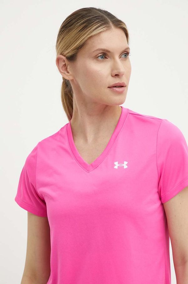 Under Armour Kratka majica za vadbo Under Armour Tech roza barva