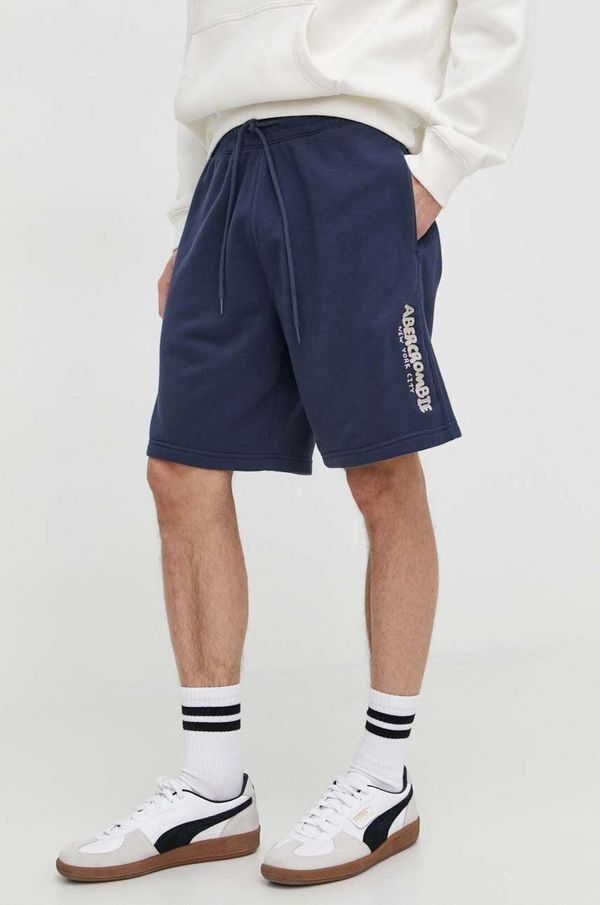 Abercrombie & Fitch Kratke hlače Abercrombie & Fitch moški, mornarsko modra barva
