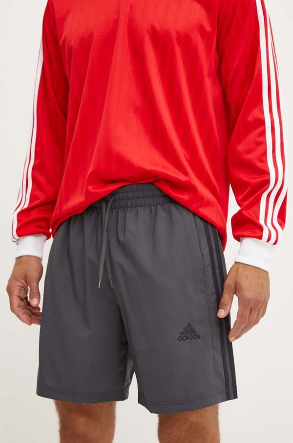 adidas Kratke hlače adidas Essentials Chelsea moške, siva barva, JG8499