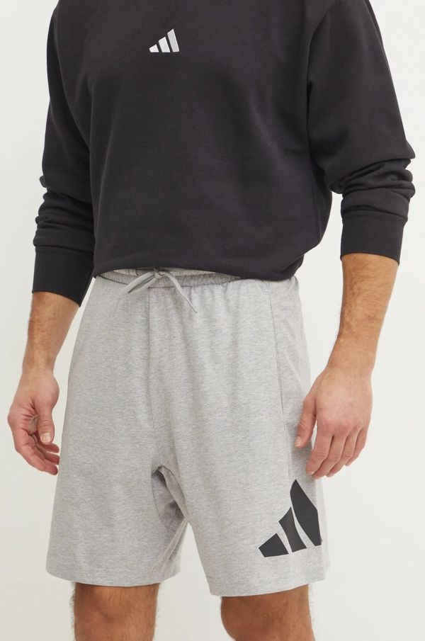 adidas Kratke hlače adidas Essentials moške, siva barva, IS6908