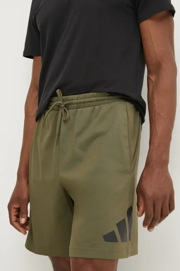 adidas Kratke hlače adidas Essentials moške, zelena barva, IN6184