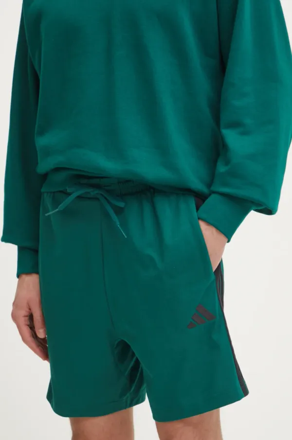 adidas Kratke hlače adidas Essentials moške, zelena barva, JF3680