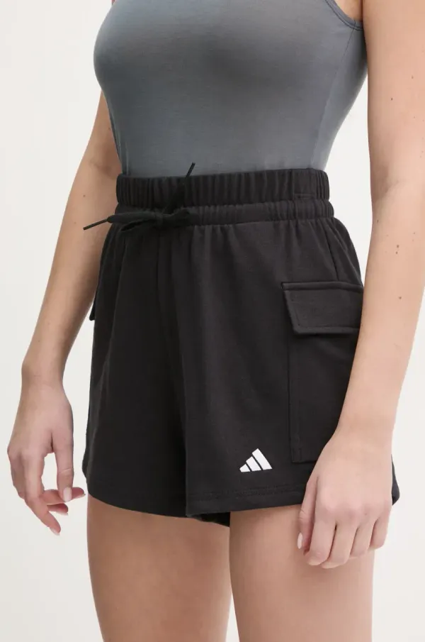 adidas Kratke hlače adidas Essentials ženska, črna barva, JD9944