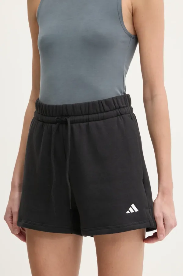 adidas Kratke hlače adidas Essentials ženske, črna barva, JC5925