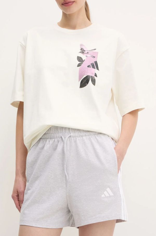 adidas Kratke hlače adidas Essentials ženske, siva barva, IN6174