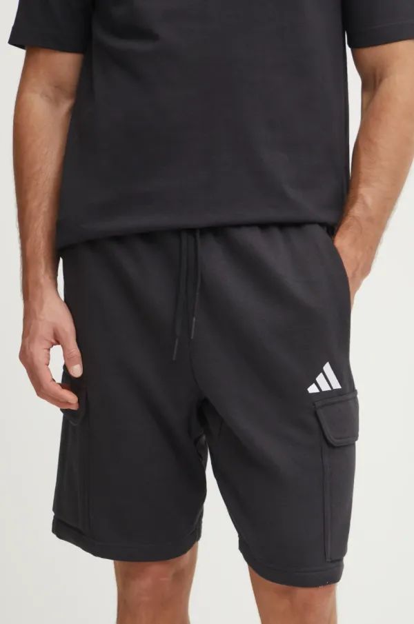 adidas Kratke hlače adidas Feelcozy moška, črna barva, JE3869