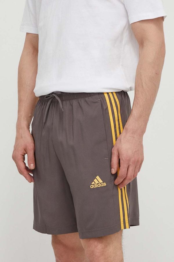 adidas Kratke hlače adidas moške, siva barva, IS1394
