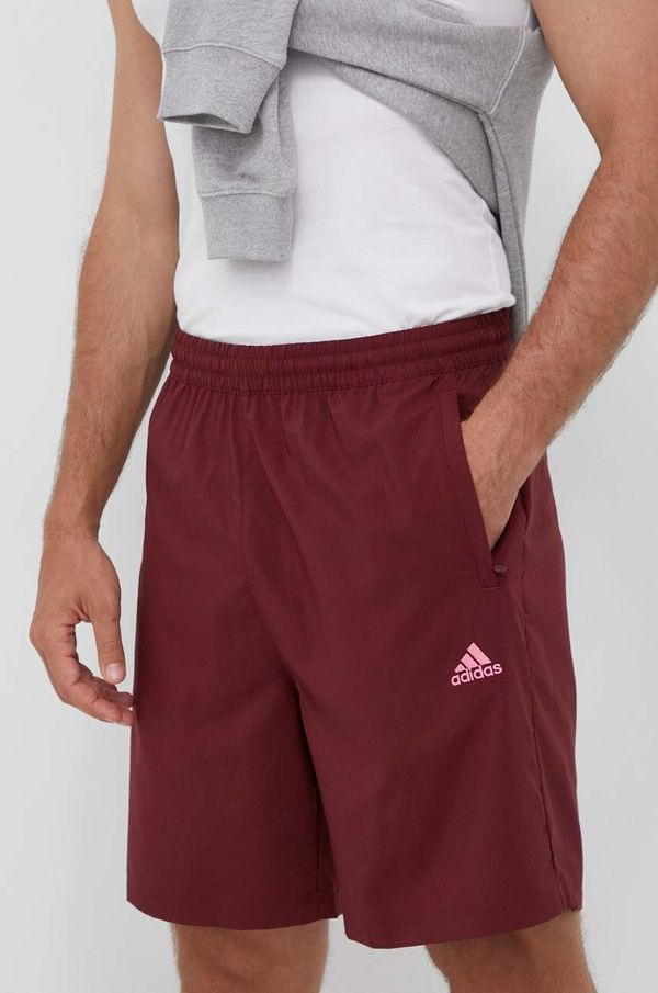 adidas Kratke hlače adidas moški, bordo barva