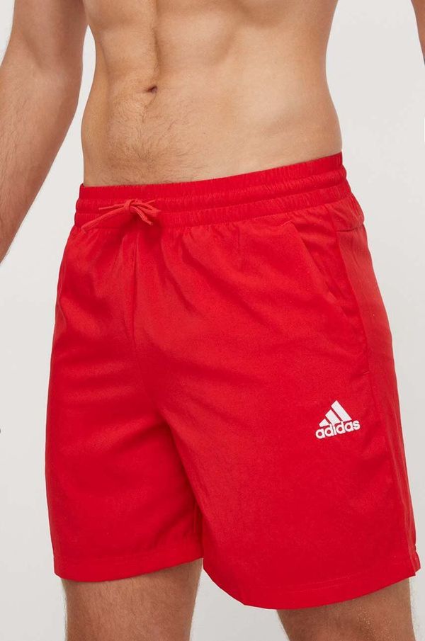 adidas Kratke hlače adidas moški, rdeča barva