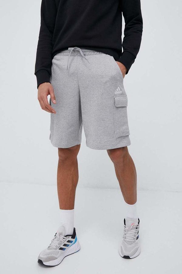 adidas Kratke hlače adidas moški, siva barva