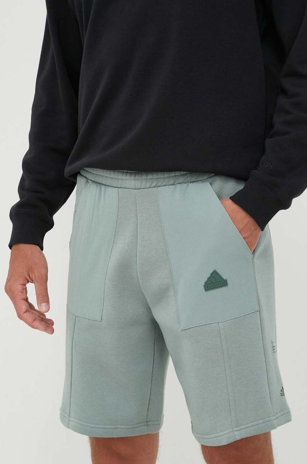 adidas Kratke hlače adidas moški, zelena barva