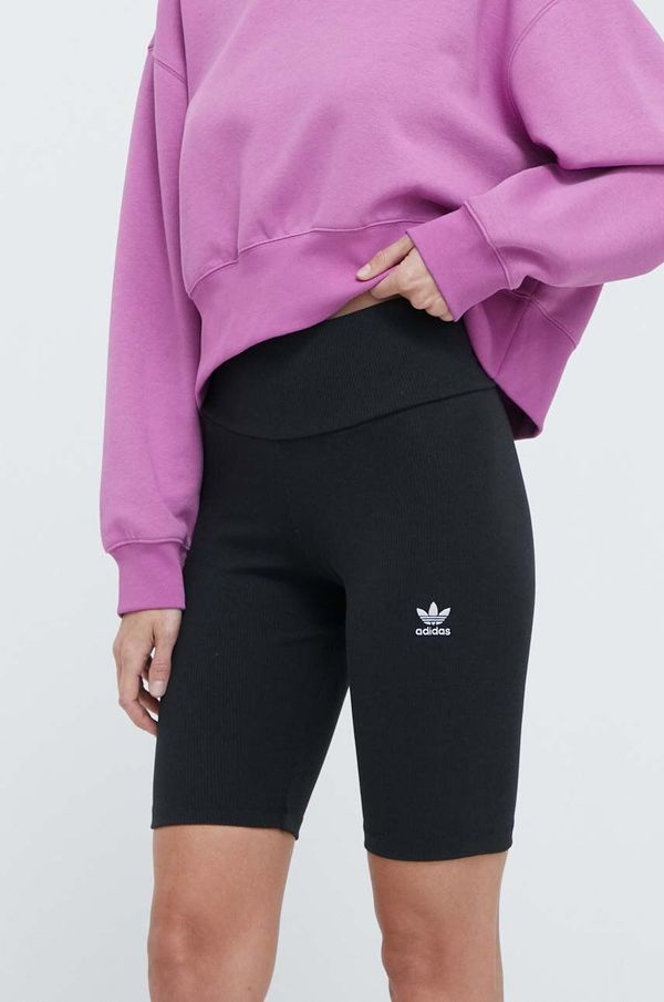 adidas Originals Kratke hlače adidas Originals Essentials Short Leggings ženske, črna barva, HZ7261