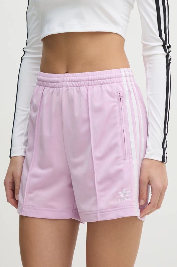 adidas Originals Kratke hlače adidas Originals Firebird ženske, roza barva, JD0821