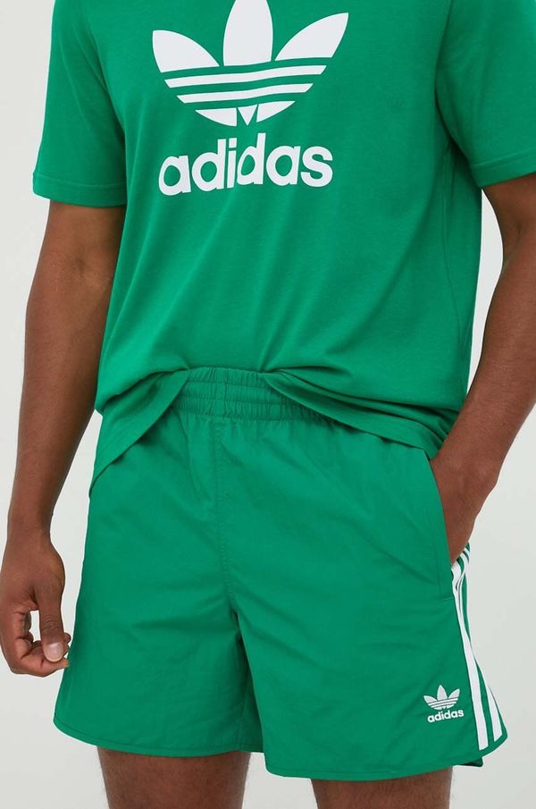 adidas Originals Kratke hlače adidas Originals moški, zelena barva