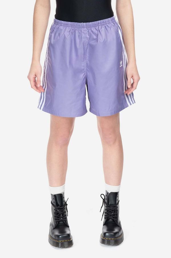 adidas Originals Kratke hlače adidas Originals ženski, vijolična barva