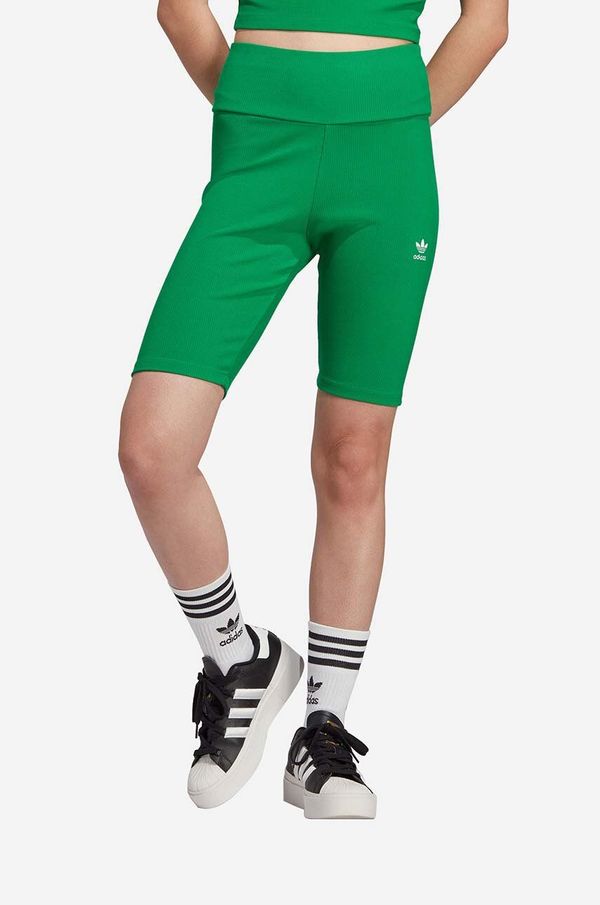 adidas Originals Kratke hlače adidas Originals ženski, zelena barva
