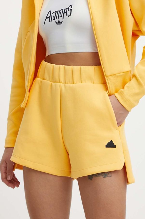 adidas Kratke hlače adidas Z.N.E ženske, rumena barva, IS3927