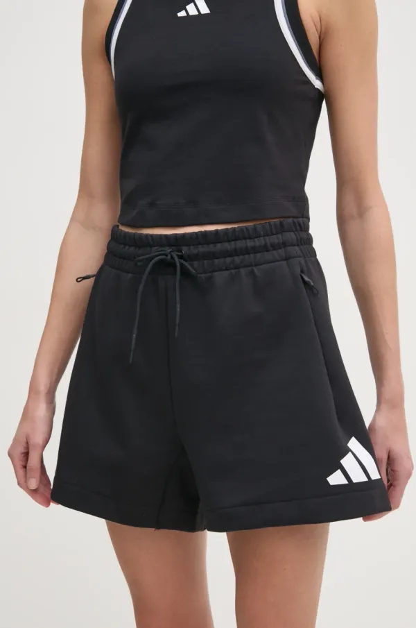 adidas Kratke hlače adidas Z.N.E. ženske, črna barva, JC5395