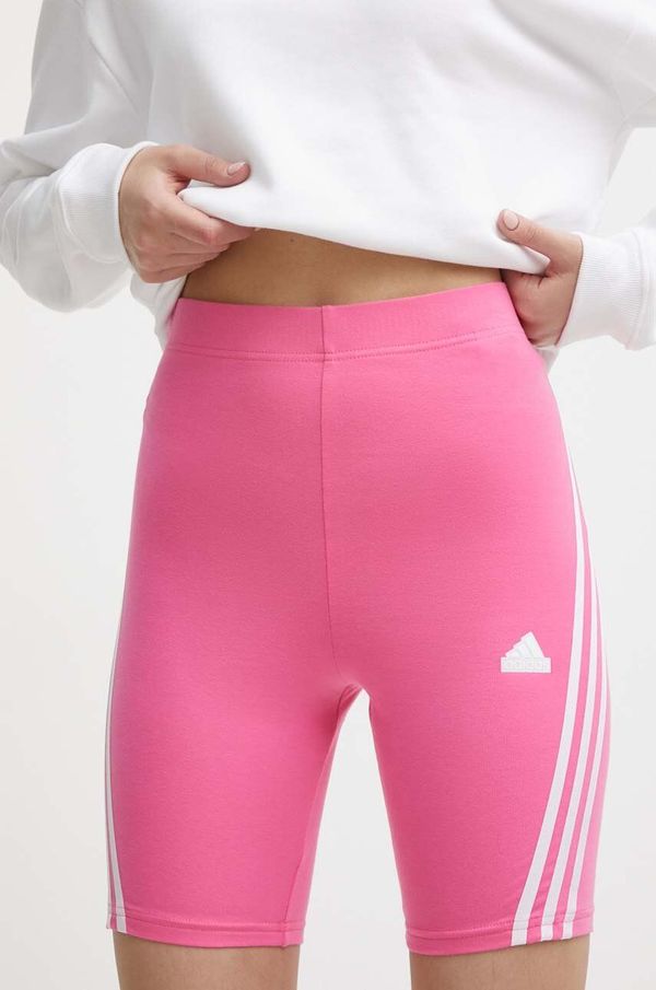 adidas Kratke hlače adidas ženske, roza barva, IS3630