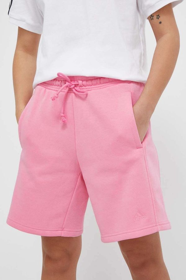 adidas Kratke hlače adidas ženski, roza barva