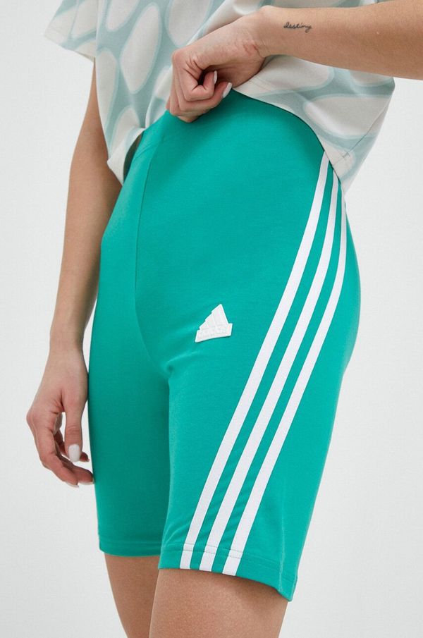 adidas Kratke hlače adidas ženski, zelena barva