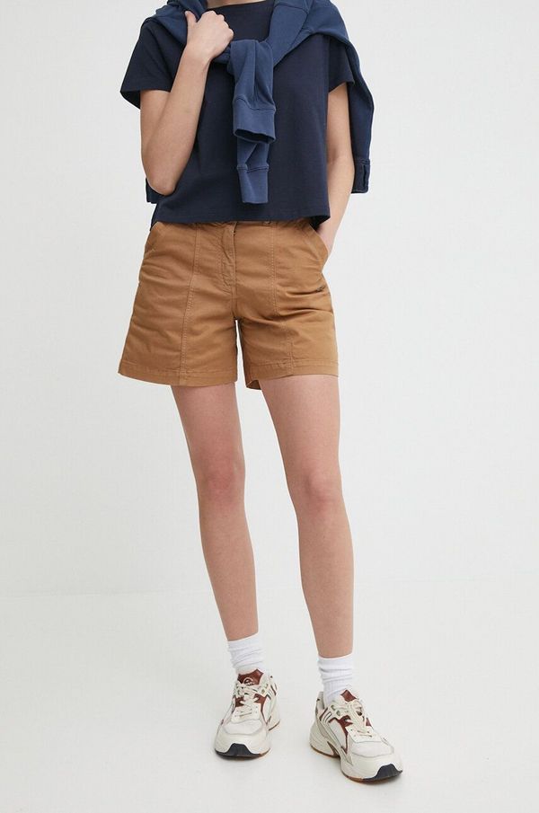 Aeronautica Militare Kratke hlače Aeronautica Militare ženske, rjava barva, BE222DCT3276