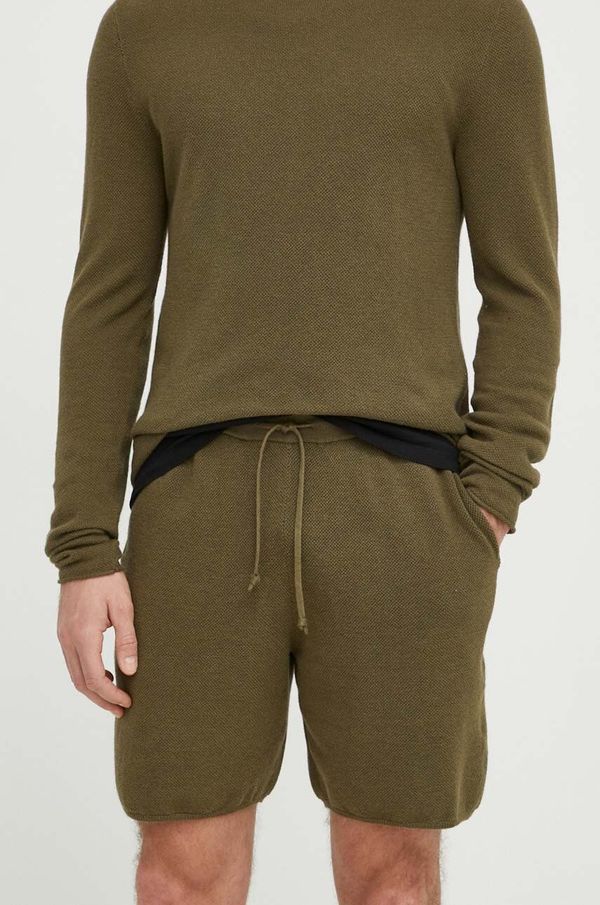 American Vintage Kratke hlače American Vintage moški, zelena barva