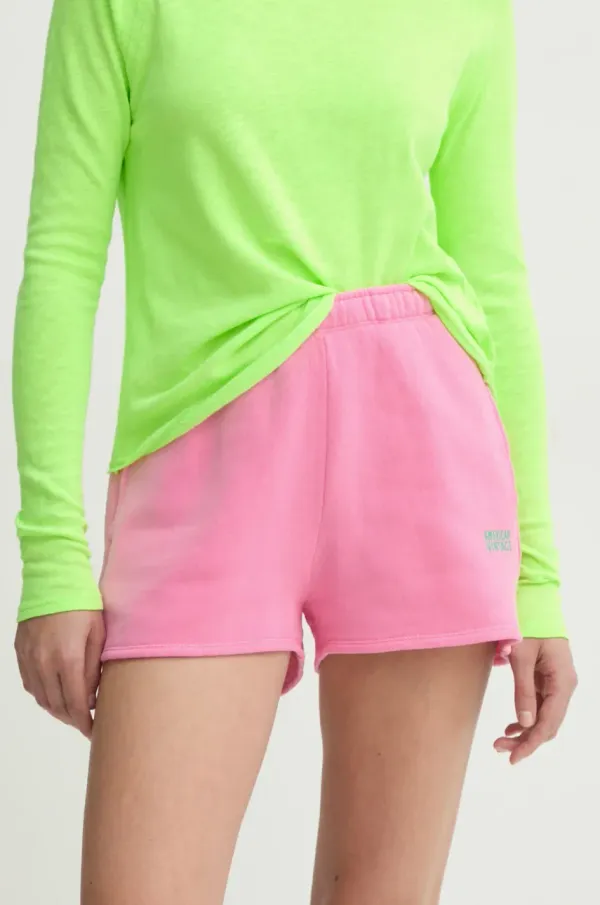 American Vintage Kratke hlače American Vintage ženske, roza barva, IZU09AE25