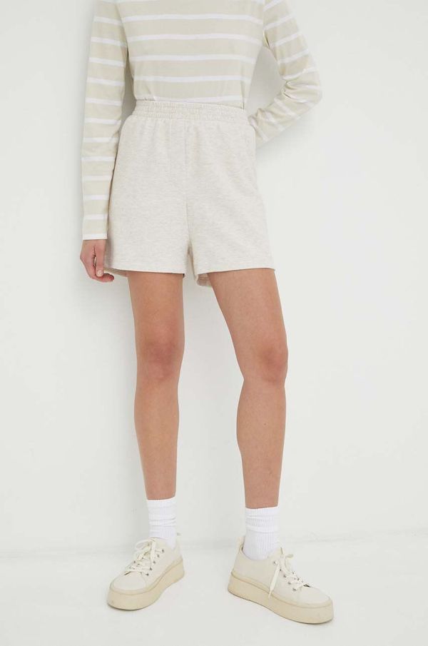 American Vintage Kratke hlače American Vintage ženski, bež barva