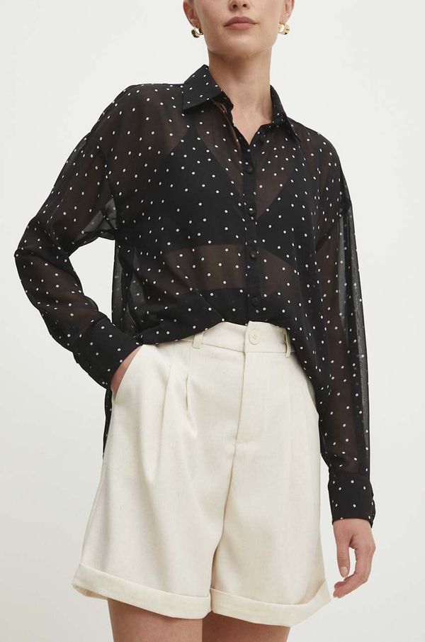 Answear Lab Kratke hlače Answear Lab ženski, bež barva