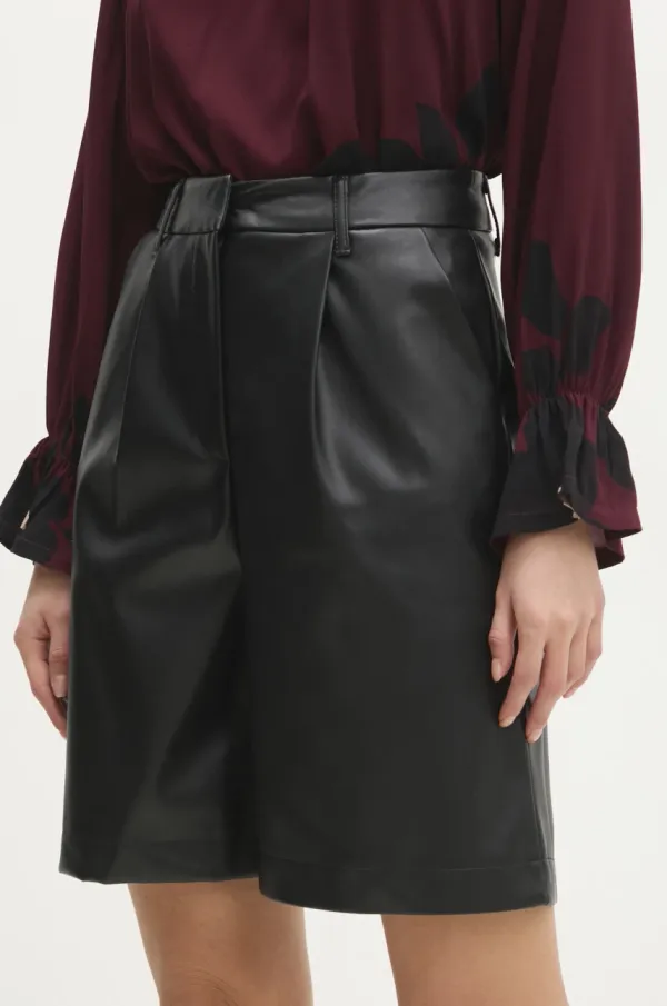 Answear Lab Kratke hlače Answear Lab ženski, črna barva