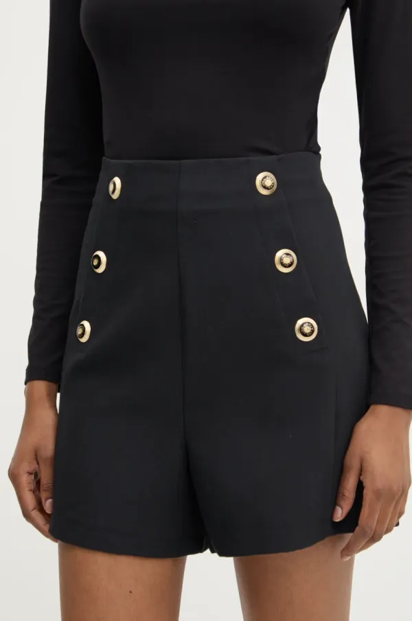 Answear Lab Kratke hlače Answear Lab ženski, črna barva