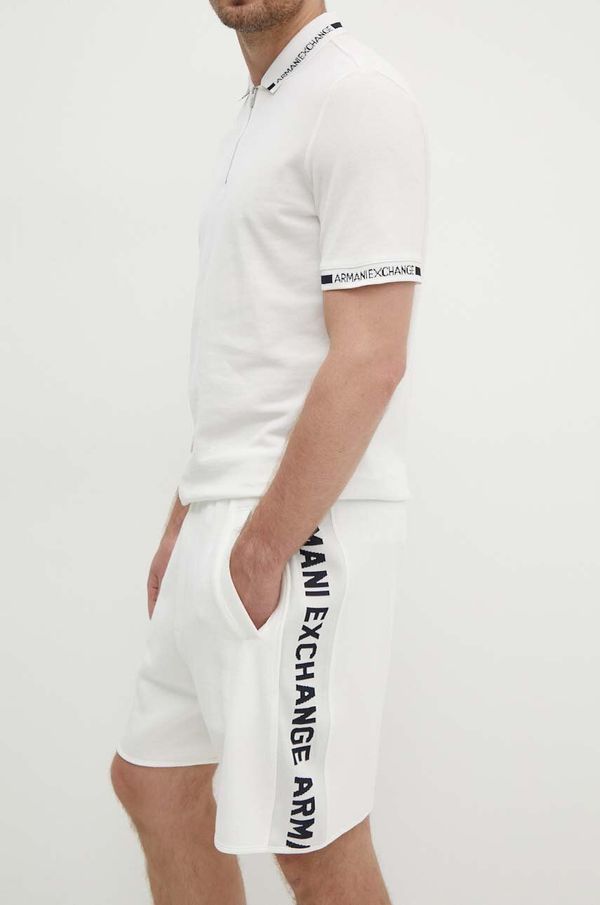 Armani Exchange Kratke hlače Armani Exchange moški, bela barva
