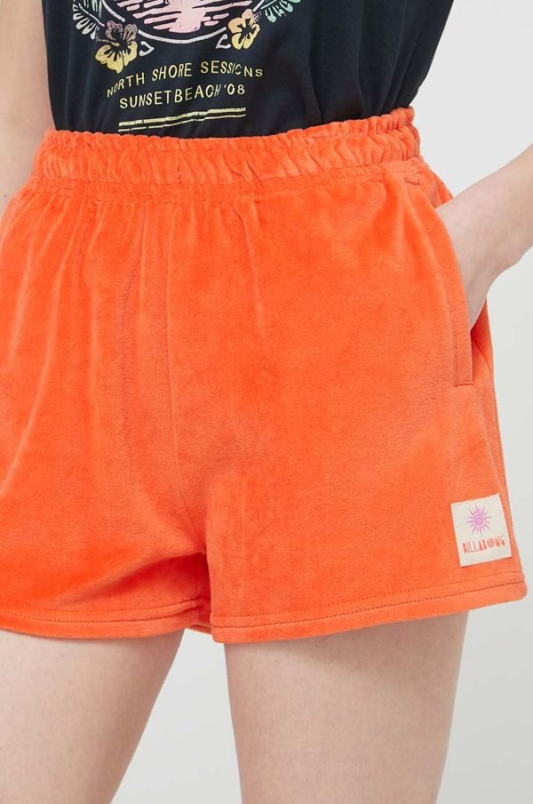 Billabong Kratke hlače Billabong ženske, oranžna barva, EBJNS00108