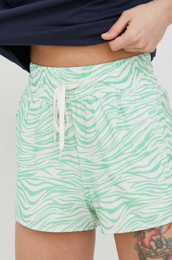 Billabong Kratke hlače Billabong ženski, zelena barva