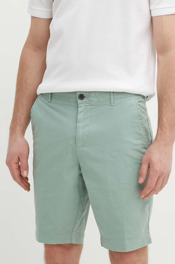 Boss Kratke hlače BOSS moške, zelena barva, 50512524