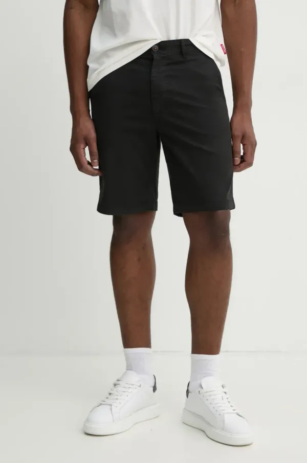 BOSS Orange Kratke hlače BOSS Orange moške, črna barva, 50536723