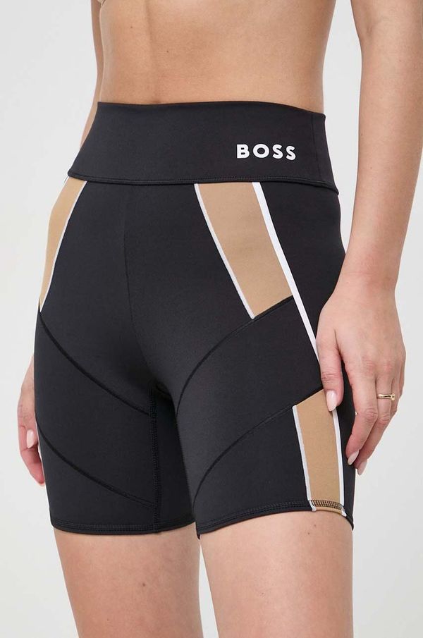 Boss Kratke hlače BOSS x Alica Schmidt ženske, črna barva