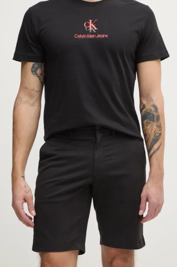 Calvin Klein Kratke hlače Calvin Klein moške, črna barva, K10K114063