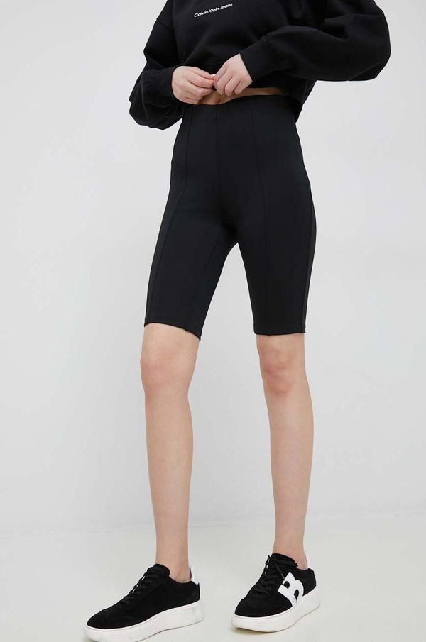 Calvin Klein Kratke hlače Calvin Klein ženski, črna barva