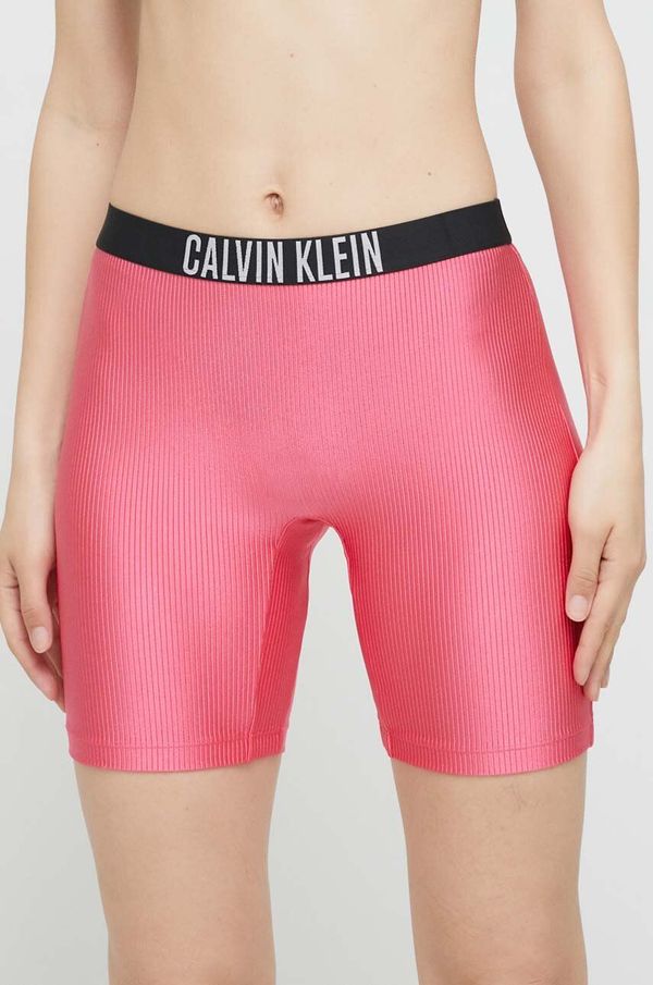 Calvin Klein Kratke hlače Calvin Klein ženski, vijolična barva