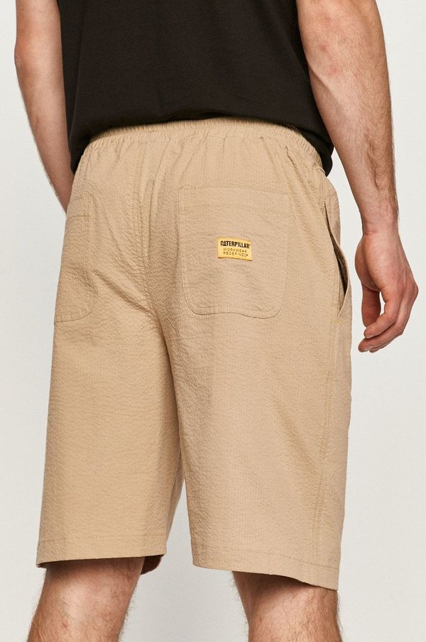 Caterpillar Kratke hlače Caterpillar moški, bež barva