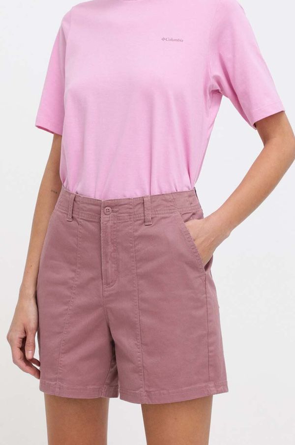 Columbia Kratke hlače Columbia ženski, roza barva