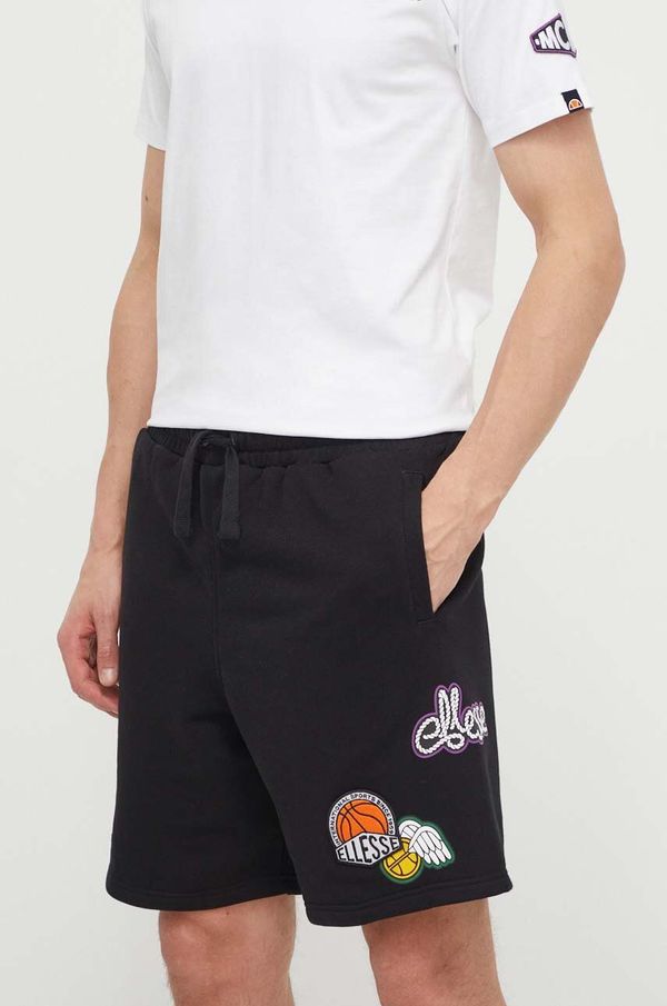 Ellesse Kratke hlače Ellesse Bronxa Short moške, črna barva, SHV20121